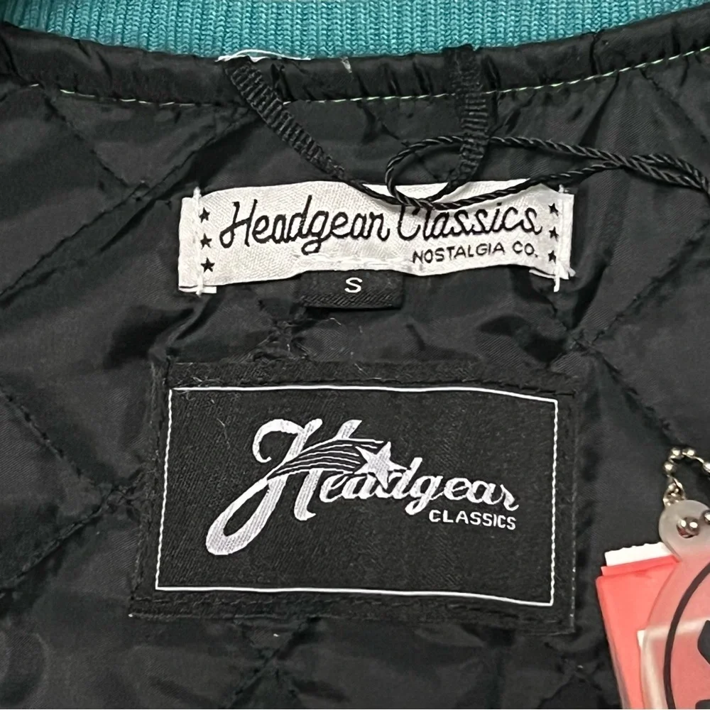 Headgear Classics Green Satin Varsity Jacket Rick & Morty Youth Kids Small Retro